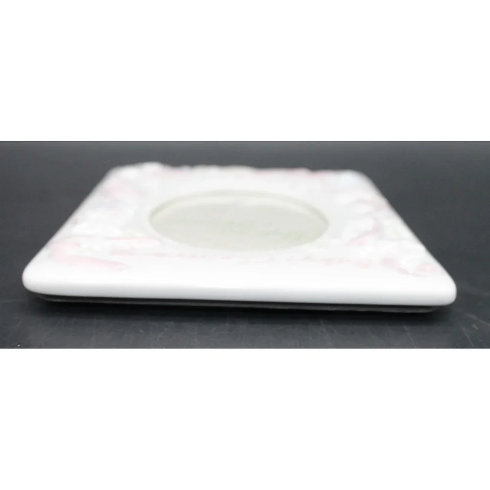 Russ Baby Christening Gifts from Heaven Ceramic Picture Frame White Pink 3.5x5